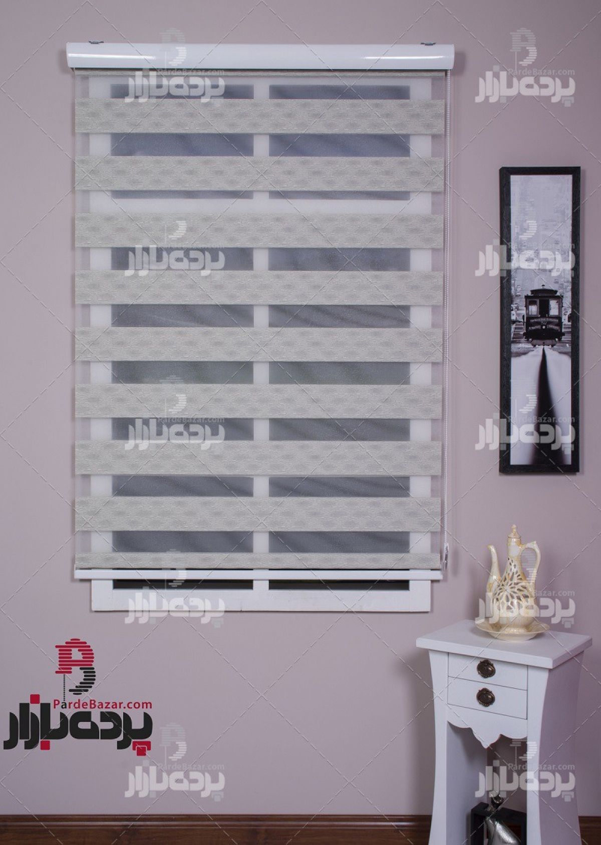 پرده زبرا تک سایز VALENCIA-01