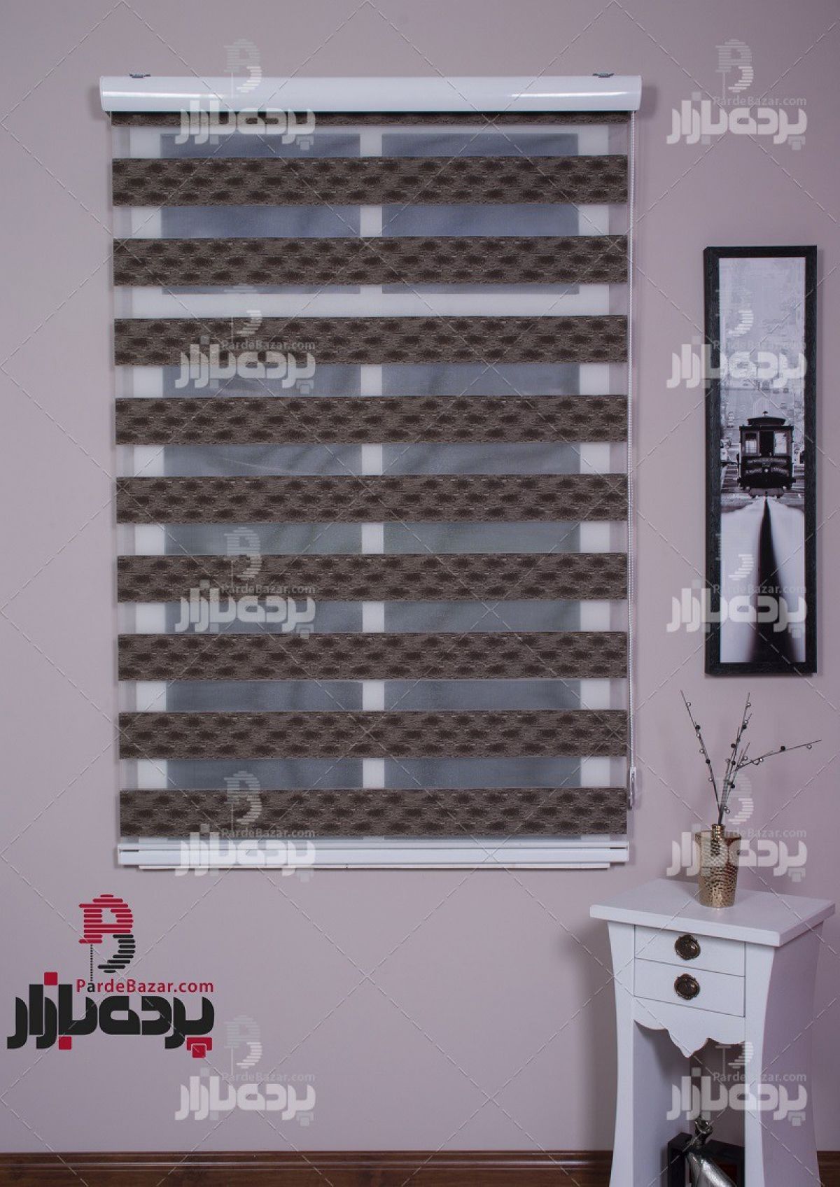 پرده زبرا تک سایز VALENCIA-03