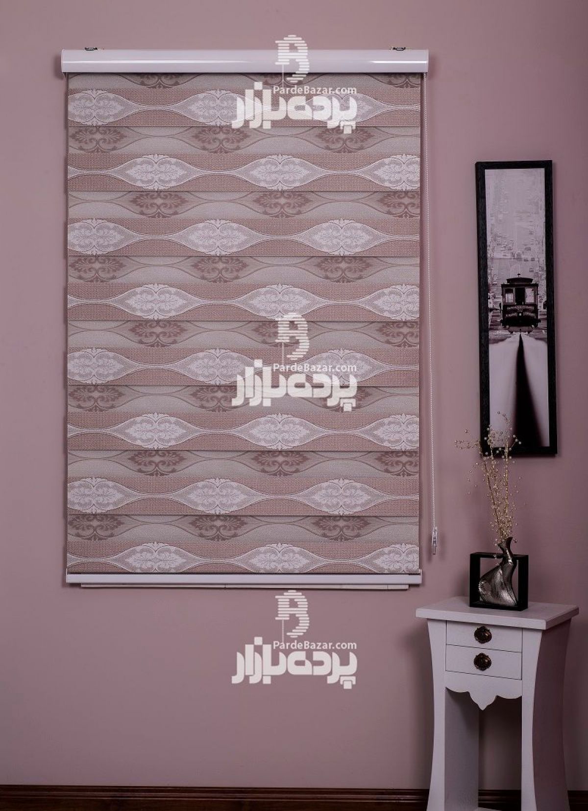 پرده زبرا تک سایز BOISE V-03