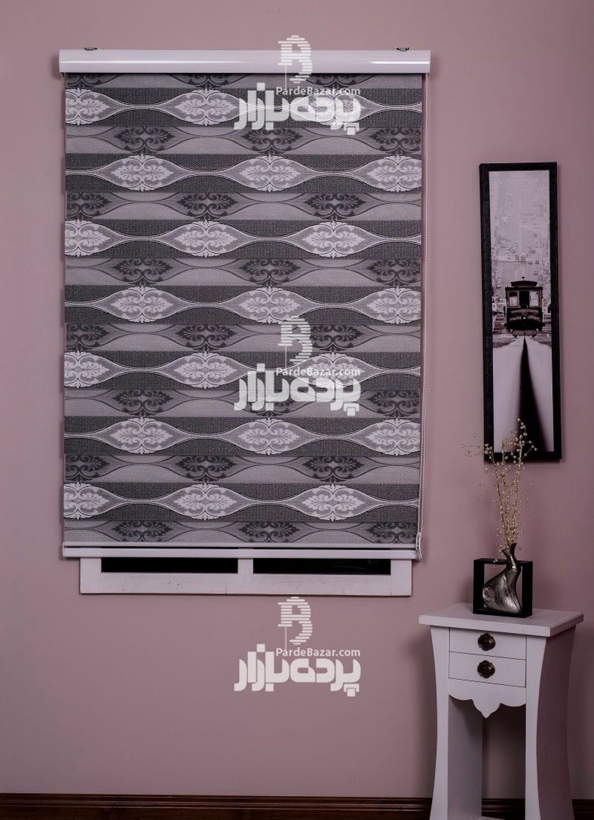 پرده زبرا تک سایز BOISE V-06