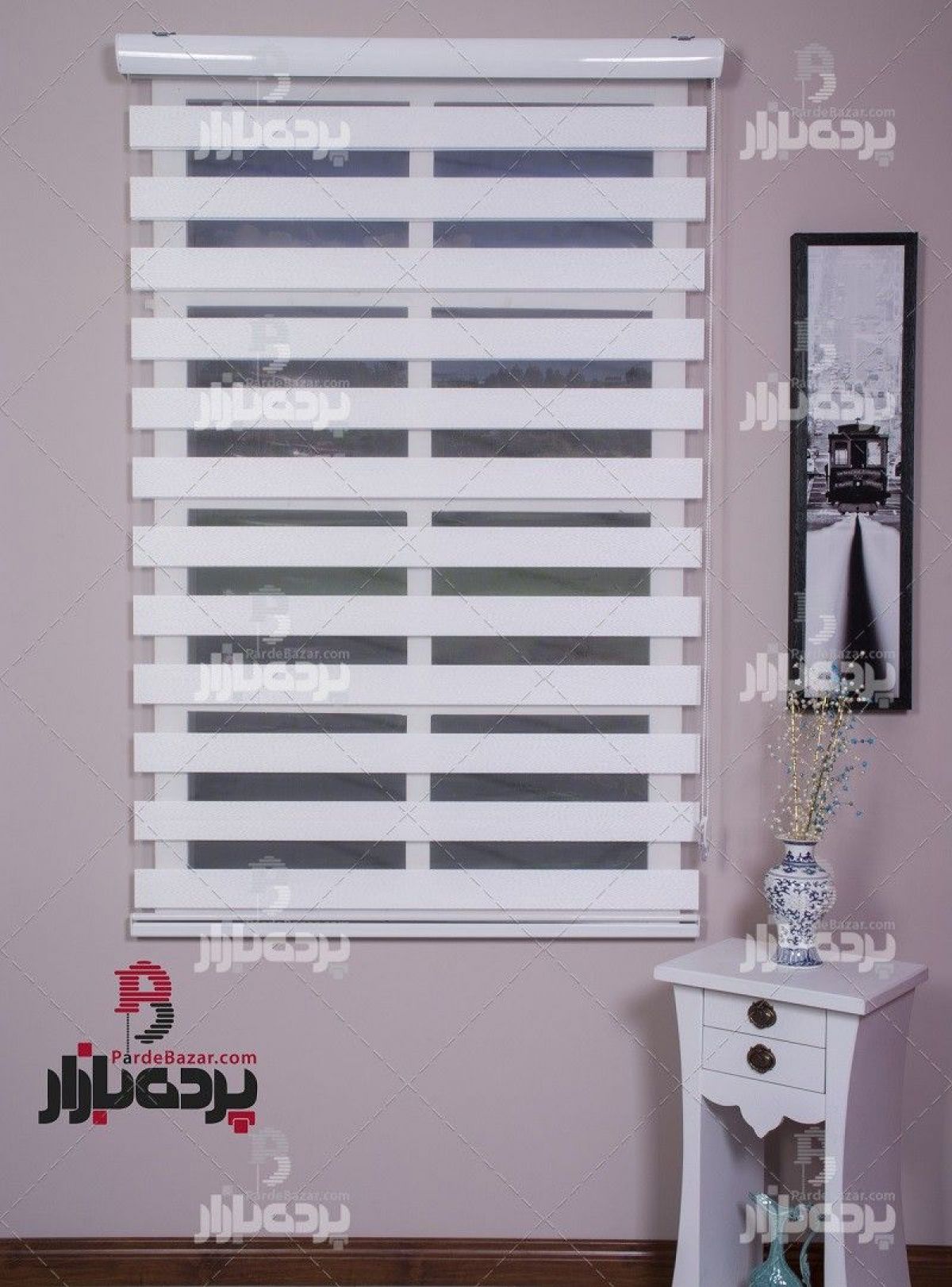 پرده زبرا تک سایز MONO V-02