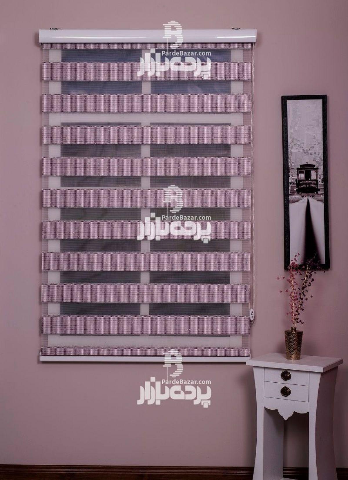 پرده زبرا تک سایز VARESE V-08