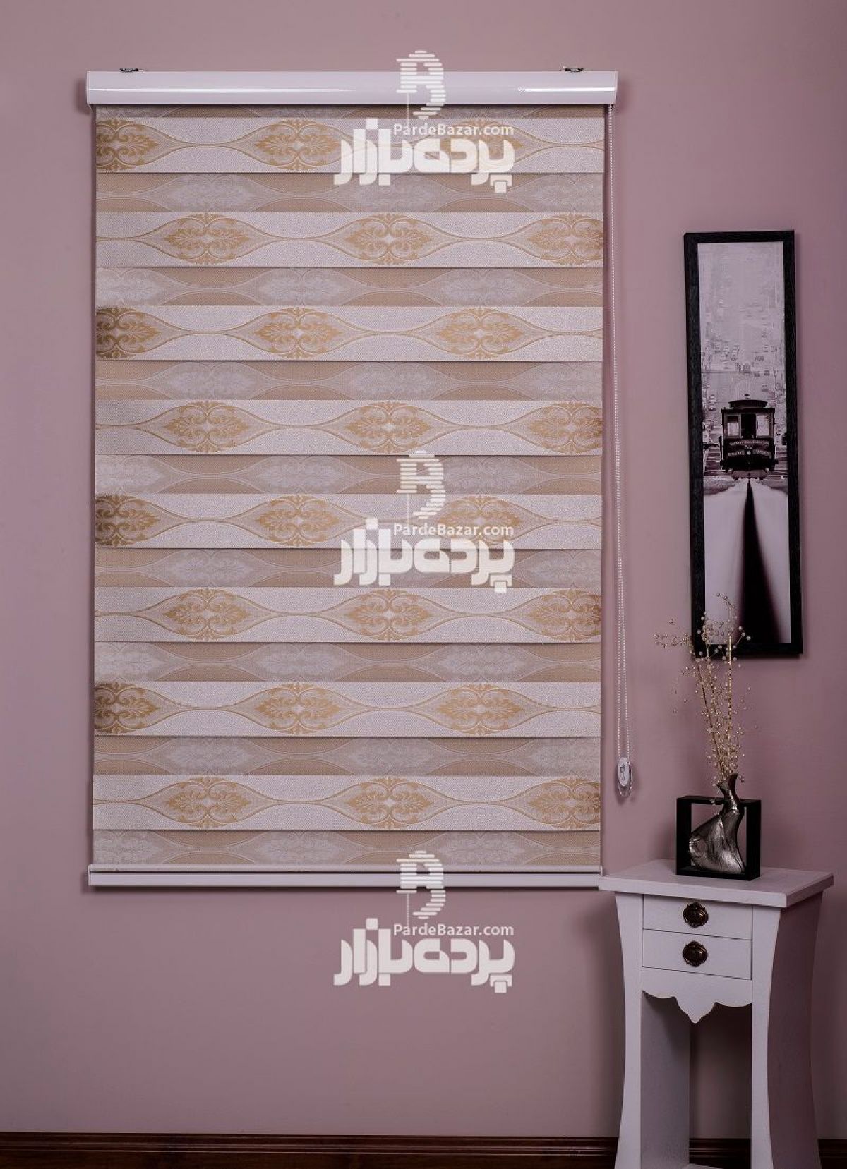 پرده زبرا تک سایز BOISE V-02