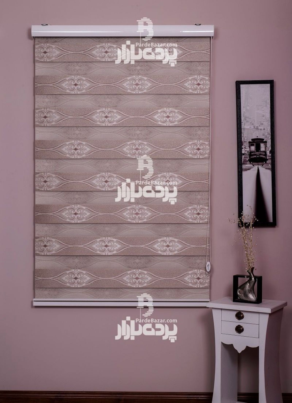 پرده زبرا تک سایز BOISE V-04