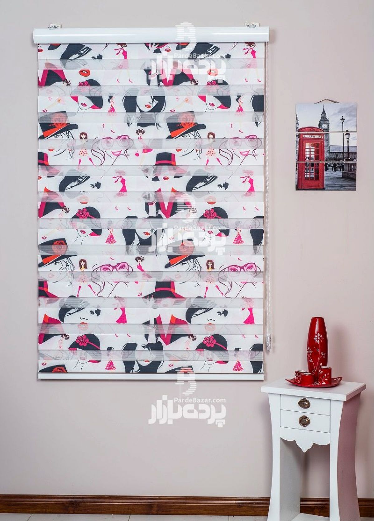 پرده زبرا تک سایز DZ1829 V-01
